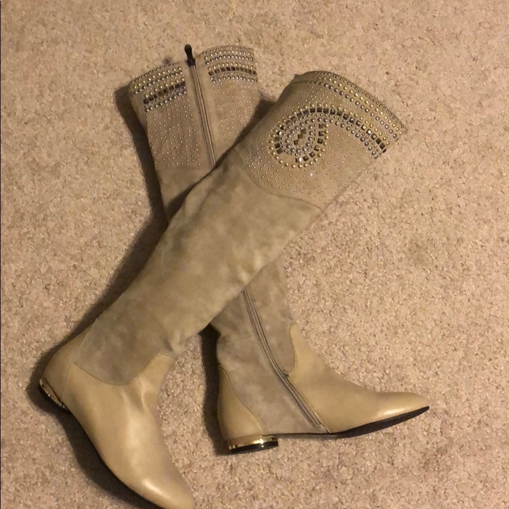 Suede Leather tall 👢 boots